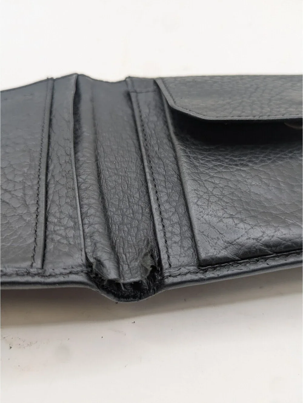 Dunhill two-fold wallet Connaught leather Auth used C3989